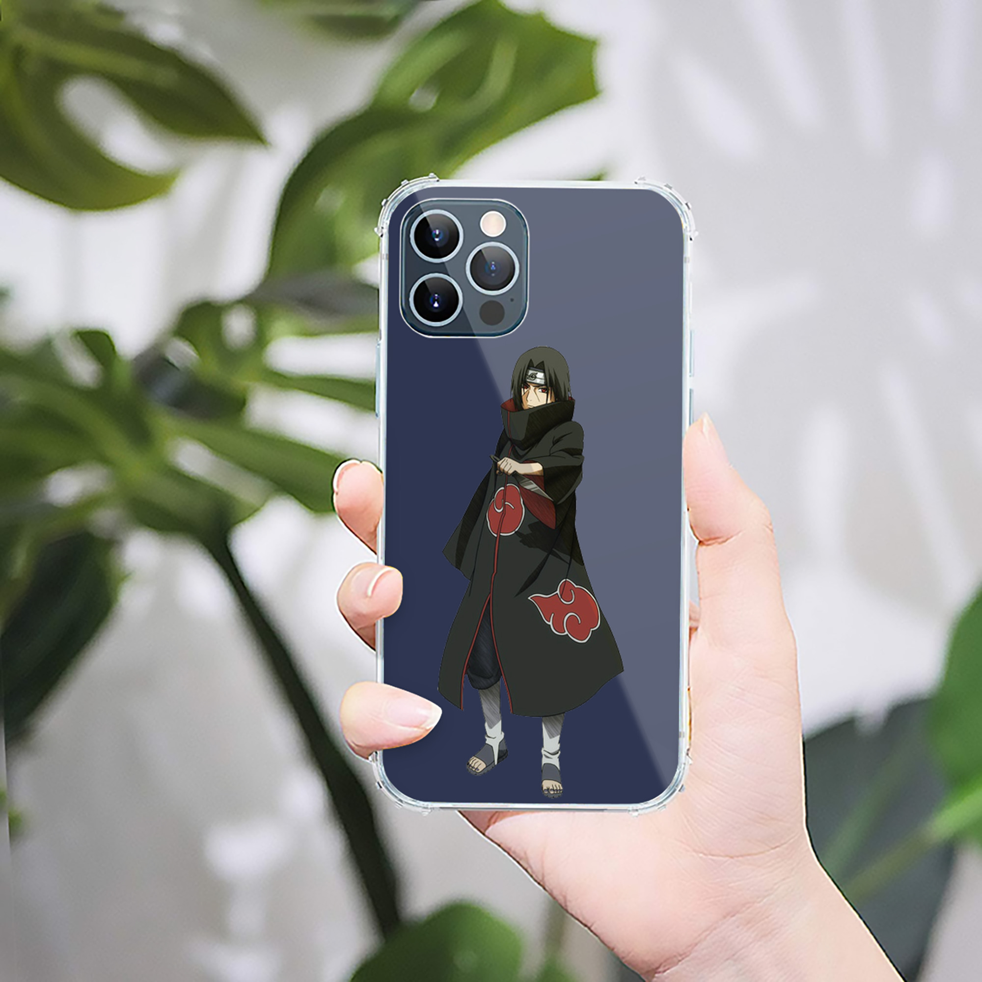 （画像用） NARUTO -ナルト- うちは イタチ Uchiha Itachi 【iPhone 12シリーズ対応】透明スマホケース（クリアソフトケース）